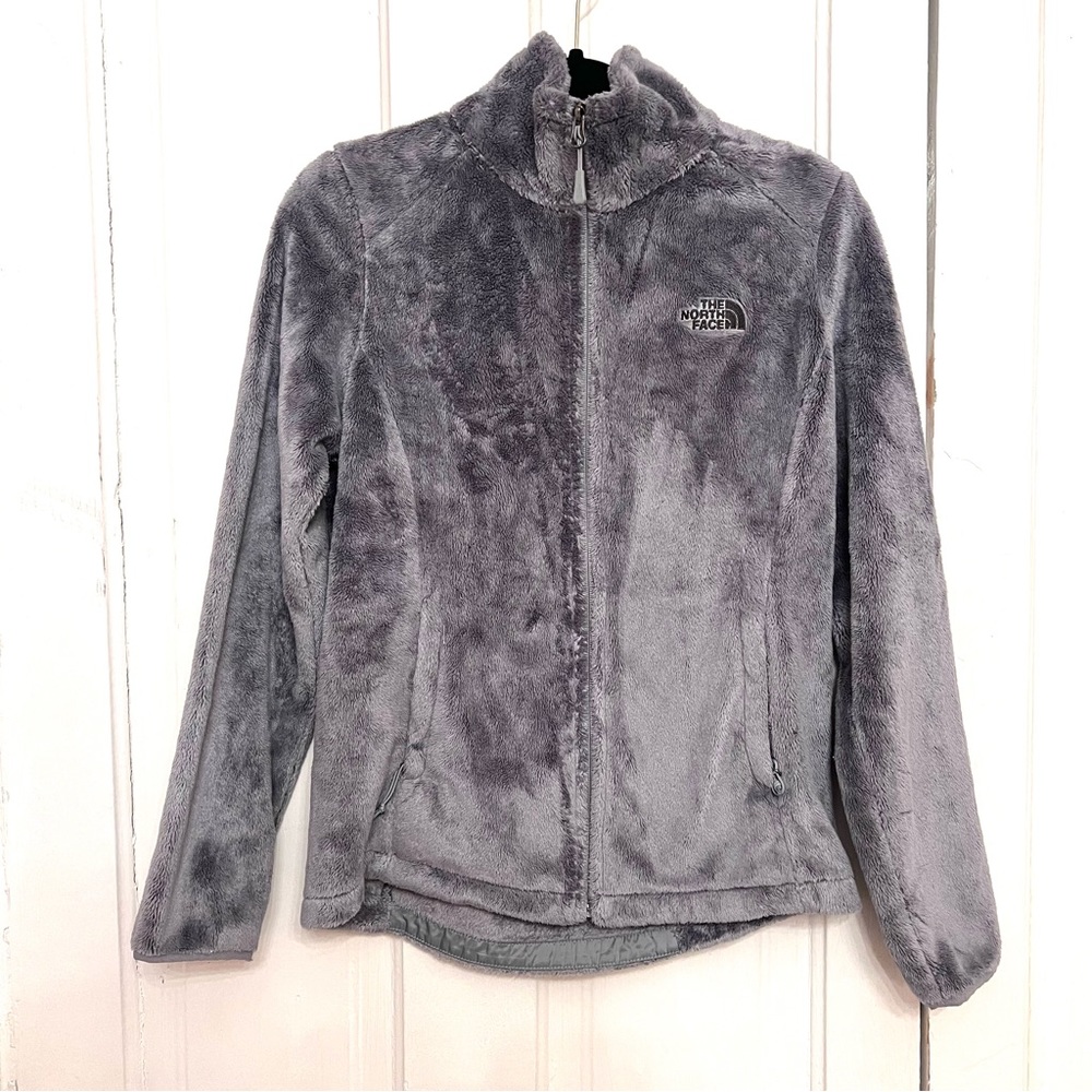 North face fleece zip up grey -small